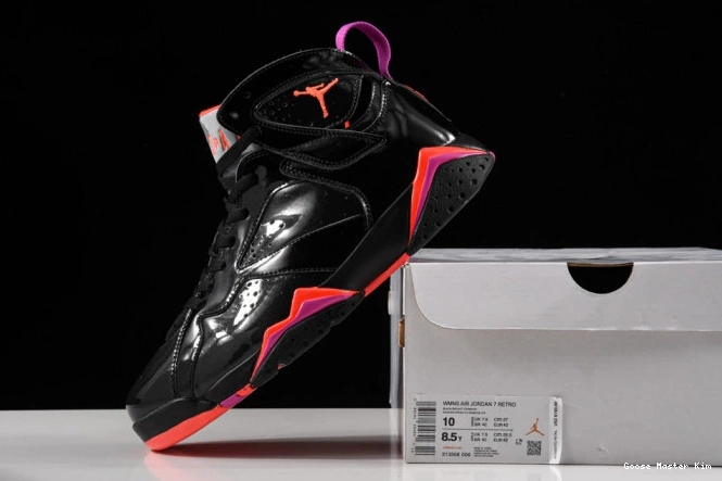 313358-006 Air 7 Black Retro Jordan Patent 0614
